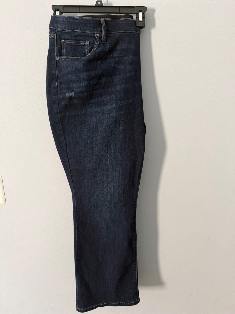 EVRI Women's Slim Straight Jeans - Dark Blue Wash